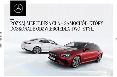 Katalog Mercedes-Benz w: Piaseczno | Mercedes-Benz CLA | 2025-09-25T00:00:00.000Z - 2026-03-31T00:00:00.000Z