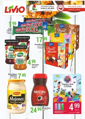 Katalog Livio w: Gniewkowo | Szeroki wybór ofert | 2025-09-26T00:00:00.000Z - 2025-10-10T00:00:00.000Z