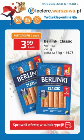 Katalog E.Leclerc w: Nowy Targ | Nasze najlepsze okazje | 2025-09-26T00:00:00.000Z - 2025-10-10T00:00:00.000Z