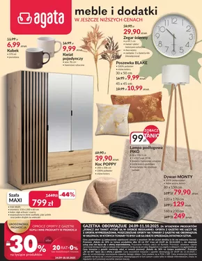 Katalog Agata Meble w: Bytom | Agata gazetka wrzesien 2025 | 2025-10-02T00:00:00.000Z - 2025-10-16T00:00:00.000Z
