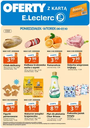 Katalog E.Leclerc w: Nowy Targ | Odkryj atrakcyjne oferty | 2025-10-03T00:00:00.000Z - 2025-10-17T00:00:00.000Z