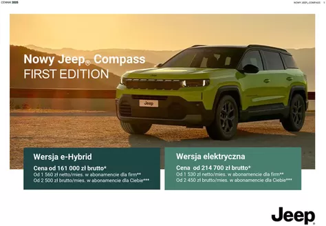 Katalog Jeep | Nowy Jeep Compass first edition | 2025-10-06T00:00:00.000Z - 2026-04-06T00:00:00.000Z