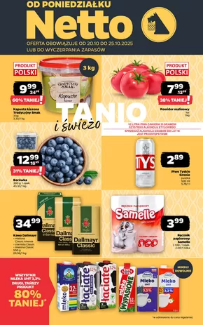 Katalog Netto w: Strzelin | Tanio i świeżo | 2025-10-21T00:00:00.000Z - 2025-10-25T00:00:00.000Z