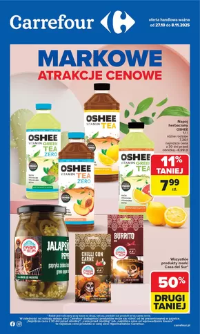 Katalog Carrefour w: Jastrzębie-Zdrój | Gazetka Markowe atrakcje cenowe od poiedziałku! | 2025-10-26T00:00:00.000Z - 2025-11-08T00:00:00.000Z