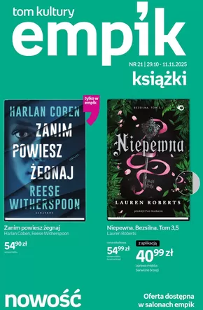 Katalog Empik w: Nowe Miasteczko | Specjalne oferty dla Ciebie | 2025-10-29T00:00:00.000Z - 2025-11-11T00:00:00.000Z