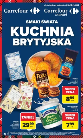 Katalog Carrefour w: Jastrzębie-Zdrój | Gazetka Kuchnia brytyjska od wtorku! | 2025-11-03T00:00:00.000Z - 2025-11-15T00:00:00.000Z