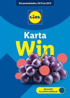 Katalog Lidl w: Lublin | KARTA WIN | 2025-11-03T00:00:00.000Z - 2025-11-29T00:00:00.000Z