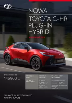 Katalog Toyota w: Sosnowiec | spec ng toyota c hr phev 2024 | 2025-11-05T00:00:00.000Z - 2025-11-30T00:00:00.000Z