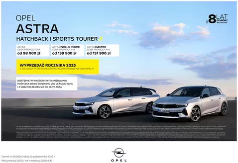 Katalog Opel w: Sosnowiec | Ekskluzywne oferty dla naszych klientów | 2025-11-07T00:00:00.000Z - 2025-12-31T00:00:00.000Z