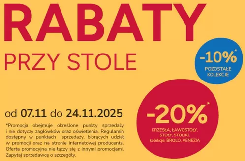 Katalog Meble Wójcik w: Łódź | Rabaty przy stole | 2025-11-10T00:00:00.000Z - 2025-11-24T00:00:00.000Z