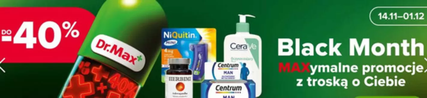 Katalog Dr.Max w: Tczew | Black month | 2025-11-17T00:00:00.000Z - 2025-12-01T00:00:00.000Z