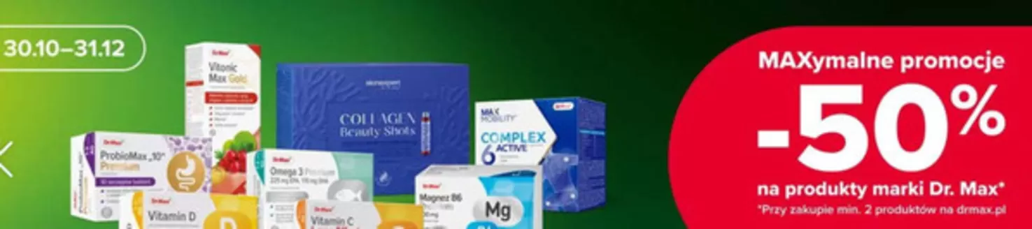 Katalog Dr.Max w: Tczew | Promocje - 50% | 2025-11-17T00:00:00.000Z - 2025-12-01T00:00:00.000Z