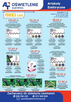 Katalog AT w: Kłodawa | Artykuły Elektryczne | 2025-11-21T00:00:00.000Z - 2025-12-31T00:00:00.000Z