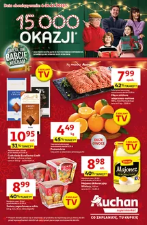 Katalog Auchan | Gazetka Święta jak babcię kocham Supermarket Auchan | 2025-12-04T00:00:00.000Z - 2025-12-10T00:00:00.000Z