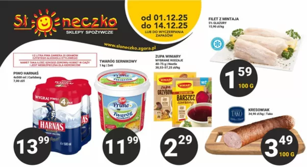 Katalog Słoneczko | Ekskluzywne oferty dla naszych klientów | 2025-12-01T00:00:00.000Z - 2025-12-14T00:00:00.000Z
