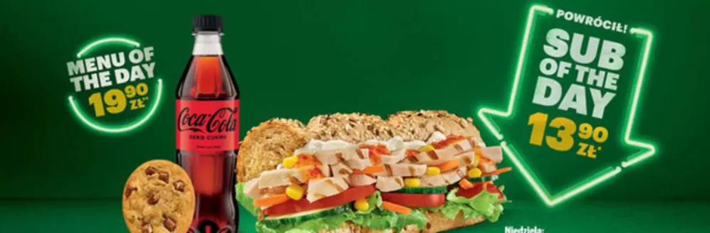 Katalog Subway w: Brwinów | Menu of the day | 2025-12-12T00:00:00.000Z - 2025-12-26T00:00:00.000Z