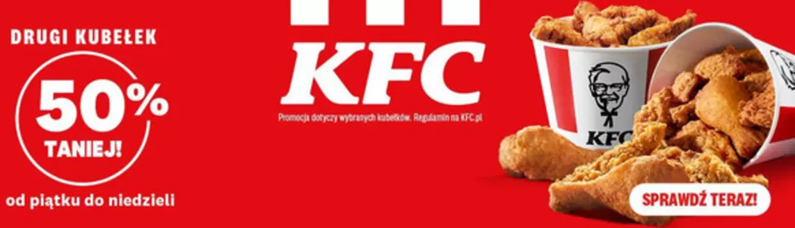 Katalog KFC w: Słupca | 50% taniej | 2025-12-19T00:00:00.000Z - 2026-01-04T00:00:00.000Z
