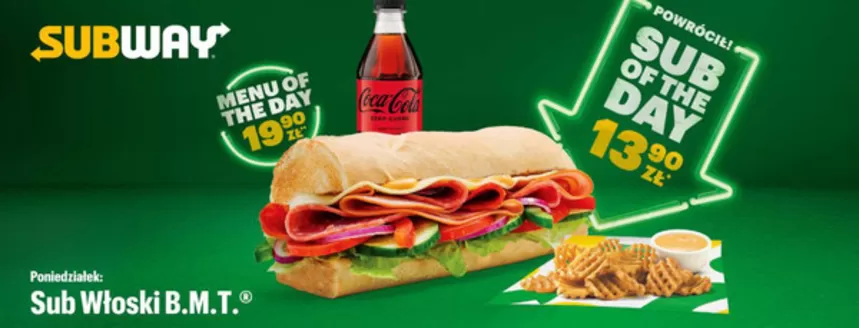 Katalog Subway w: Wisła | Menu of the day | 2026-01-14T00:00:00.000Z - 2026-02-11T00:00:00.000Z