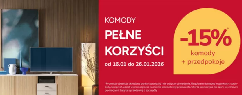Katalog Meble Wójcik w: Sieradz | Komody pełne korzyści | 2026-01-19T00:00:00.000Z - 2026-01-26T00:00:00.000Z