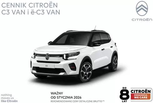 Katalog Citroen | Cennik citroën C3 van I ë-c3 van | 2026-01-20T00:00:00.000Z - 2026-12-31T00:00:00.000Z