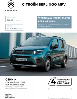 Katalog Citroen w: Kraków | Citroen Berlingo MPV | 2026-01-20T00:00:00.000Z - 2026-12-29T00:00:00.000Z