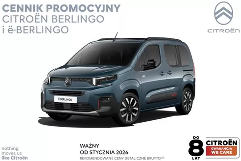 Katalog Citroen | Cennik promocyjny Citroën Berlingo | 2026-01-20T00:00:00.000Z - 2027-01-03T00:00:00.000Z
