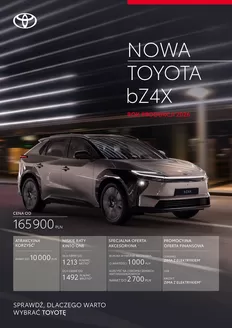 Katalog Toyota w: Piaseczno | Spec toyota bz4x MY25 PY26 | 2026-01-01T00:00:00.000Z - 2026-12-31T00:00:00.000Z