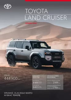 Katalog Toyota w: Piaseczno | Spec lc MY26 PY26 | 2026-01-01T00:00:00.000Z - 2026-12-31T00:00:00.000Z