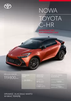 Katalog Toyota w: Suchy Las koło Poznania | Spec toyota c hr 2025 | 2026-01-27T00:00:00.000Z - 2026-02-10T00:00:00.000Z