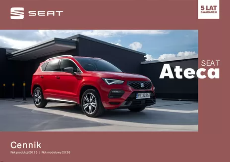 Katalog Seat w: Kalisz | SEAT Ateca - Katalog i cennik | 2025-01-01T00:00:00.000Z - 2026-12-31T00:00:00.000Z