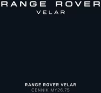 Katalog Land Rover w: Gdynia | Range Rover Velar  | 2026-01-29T00:00:00.000Z - 2026-12-31T00:00:00.000Z
