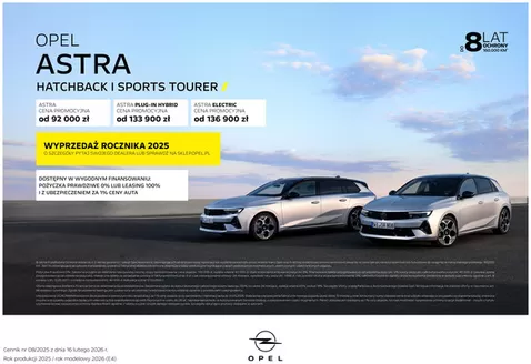 Katalog Opel w: Oświęcim | Oszczędzaj teraz dzięki naszym ofertom | 2026-02-07T00:00:00.000Z - 2026-05-31T00:00:00.000Z