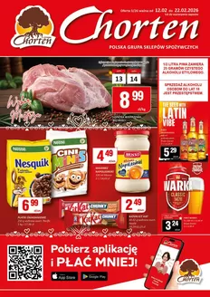 Katalog Chorten w: Nowy Targ | Specjalne oferty dla Ciebie | 2026-02-12T00:00:00.000Z - 2026-02-22T00:00:00.000Z