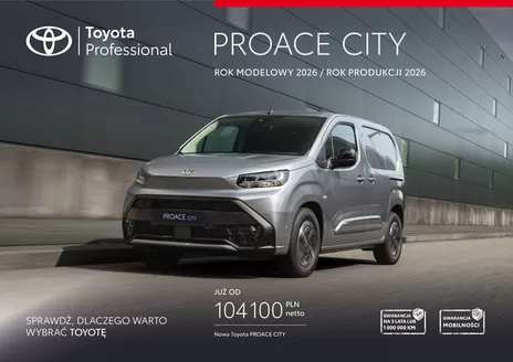 Katalog Toyota w: Bytom | Spec nowy proace city my26 py26 | 2026-01-01T00:00:00.000Z - 2026-12-31T00:00:00.000Z