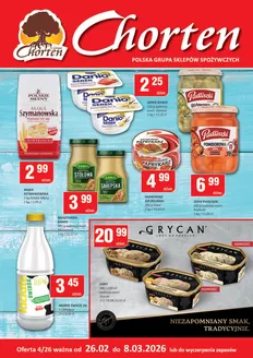 Katalog Chorten w: Węgrów | Świetna oferta dla wszystkich klientów | 2026-02-26T00:00:00.000Z - 2026-03-08T00:00:00.000Z