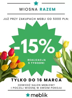 Katalog Meblik w: Krapkowice | - 15 % | 2026-03-03T00:00:00.000Z - 2026-03-17T00:00:00.000Z