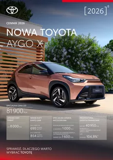 Katalog Toyota | Spec nowe aygo x MY26 PY26 | 2026-01-01T00:00:00.000Z - 2026-12-31T00:00:00.000Z