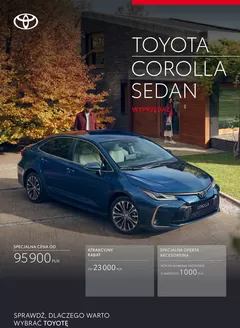 Katalog Toyota w: Legionowo | Spec nowa corolla sd gielda toyoty niezarejestrowane | 2026-03-27T00:00:00.000Z - 2026-04-10T00:00:00.000Z