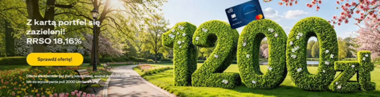 Katalog Citibank w: Polkowice | Find out how to earn up to PLN 1,200! | 2026-04-01T00:00:00.000Z - 2026-05-15T00:00:00.000Z