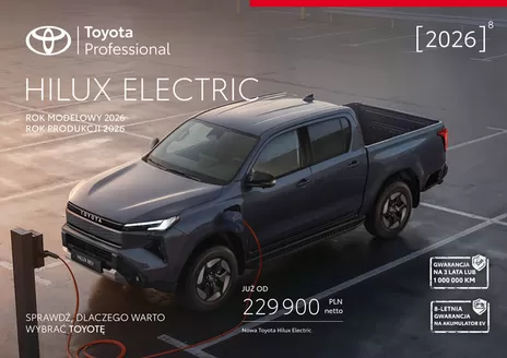 Katalog Toyota w: Łódź | Spec hilux bev 2026 | 2026-01-01T00:00:00.000Z - 2026-12-31T00:00:00.000Z