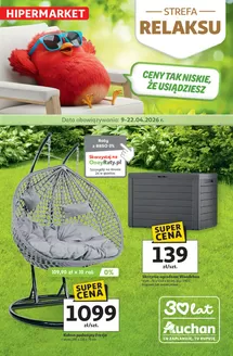Katalog Auchan | Gazetka Strefa Relaksu Hipermarket Auchan | 2026-04-09T00:00:00.000Z - 2026-04-22T00:00:00.000Z