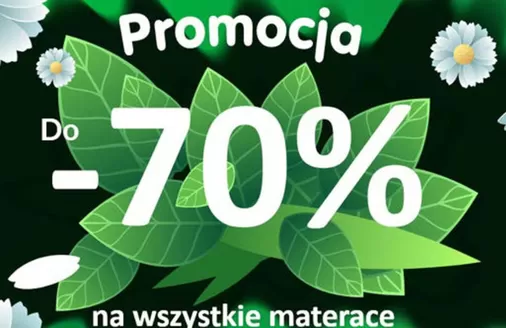 Katalog Materace dla Ciebie w: Działdowo | Promocja do - 70 %  | 2026-04-16T00:00:00.000Z - 2026-04-30T00:00:00.000Z