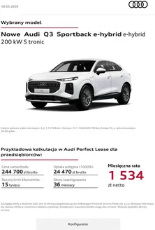 Katalog Audi | Nowe Audi Q3 Sportback e-hybrid | 2026-05-06T00:00:00.000Z - 2026-06-28T00:00:00.000Z