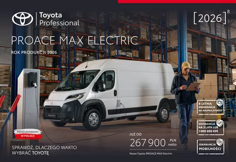 Katalog Toyota | Spec nowy proace max ev py26 | 2026-05-09T00:00:00.000Z - 2026-05-23T00:00:00.000Z