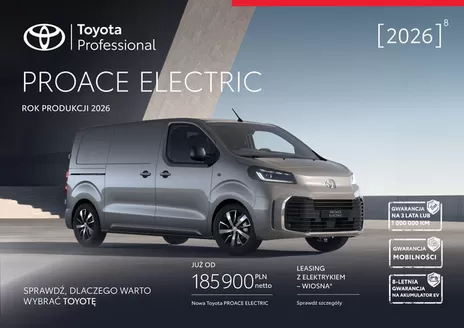 Katalog Toyota | Spec nowy proace ev py26 | 2026-05-09T00:00:00.000Z - 2026-05-23T00:00:00.000Z