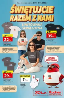 Katalog Auchan | Gazetka Świętujcie Razem z Nami 30 Lat Auchan | 2026-05-14T00:00:00.000Z - 2026-06-03T00:00:00.000Z