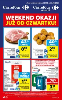 Katalog Carrefour | Gazetka Weekend okazji już od czwartku | 2026-05-20T00:00:00.000Z - 2026-05-23T00:00:00.000Z