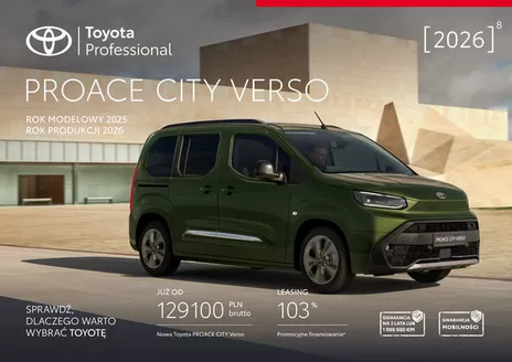 Katalog Toyota w: Siewierz | Spec nowy proace city verso py25 | 2025-01-01T00:00:00.000Z - 2026-12-31T00:00:00.000Z