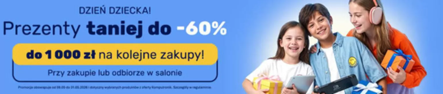 Katalog Komputronik w: Toruń | Prezenty do 60% taniej | 2026-05-22T00:00:00.000Z - 2026-06-14T00:00:00.000Z