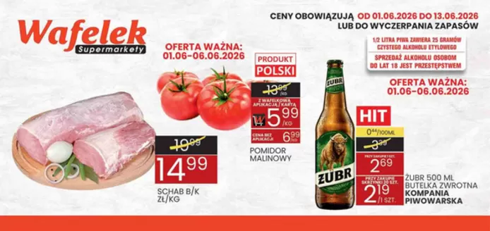 Katalog Wafelek | Wafelek gazetka | 2026-06-01T00:00:00.000Z - 2026-06-13T00:00:00.000Z